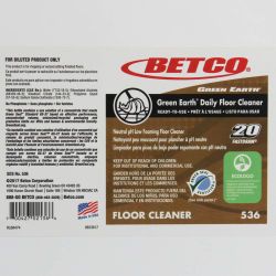 Image of product Betco Green Earth Daily Floor Cleaner End User Label