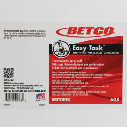 Image of product Betco Easy Task Spray Buff End User Label