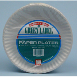 Image of product 9" PAPER PLATES 1200-CS #12100-9W