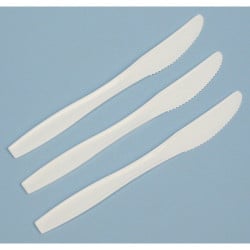 Image of product White Medium Weight Plastic Knife, Bulk Packed 1000 Per CaseMfg. Dart
