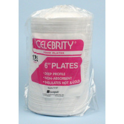 Image of product 6"WIDE FOAM PLATE 1000-CS #TH10006