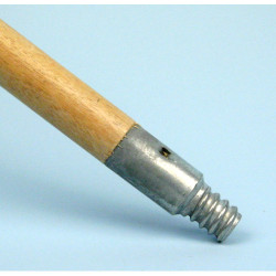 Image of product 15/16"x 60" Metal Tip Push Broom Wood Handle