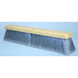 Image of product 18" Gray Flagged Tip Push Broom Without Handle
