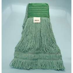 Image of product Medium Starborn Blended loop Wet Mop Head Green 12 Per Case