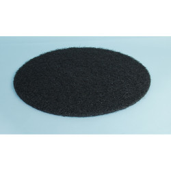 Image of product Mighty Mac 20" Heavy Duty Black Floor Stripping Pads 5 Case