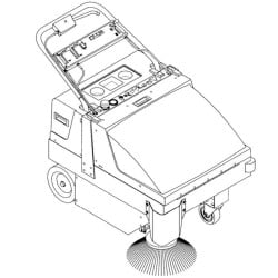 Image of product Manual Minuteman Kleen Sweep 35 Sweeper