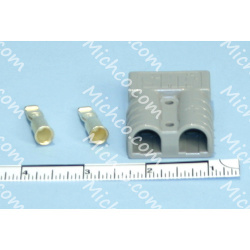 Image of product Connector, Battery, 6GA 50Amp, Gray (2