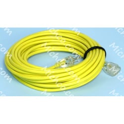Image of product Cord, Extension, With Wrap, 16/3 SJTW, 50'LONG, Yellow