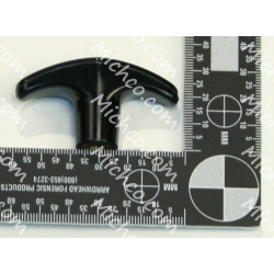 Image of product Knob, Tee, 0.31-18 Female Thread, Pull