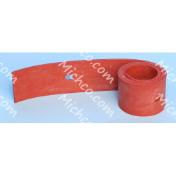 Image of product Blade, Squeegee, Rear Curved, Gum Rubber, Red WS20/24