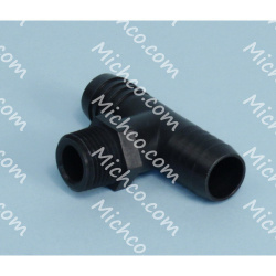 Image of product Tee Barb 1/2-14 .75 Hose