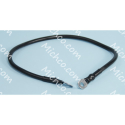 Image of product Cable, 06GA 24.0-Long Black .25RING / .31R