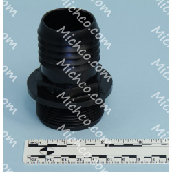 Image of product Hose Barb Fitting Black ABS