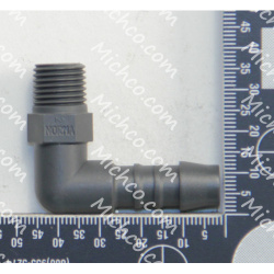 Image of product BARB HOSE 90 D.10 1/4 PLASTIC