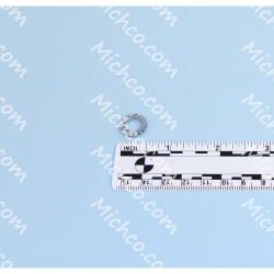Image of product Washer, Lock, External Serrated, M8 X 15 X 0.9, Zinc