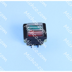 Image of product Switch, Bipolar, W/ Double Red / Green Light