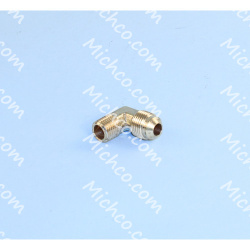 Image of product Fitting, 1/4" Mnpt X 3/8" Mjic, 90 Elbow, Brass