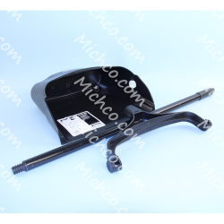 Image of product Rubbermaid Lobby Upright Dust Pan Black  2531