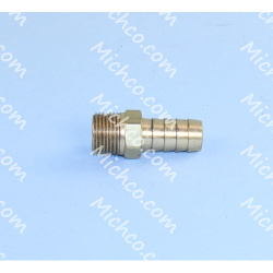 Image of product Fitting, Hose Barb 3/8" MNPTX1/2" Barb Brass FS481V