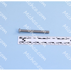Image of product Screw, Button, M8 X 1.25 X 80, Stainless Steel