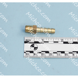 Image of product Fitting, Hose Barb, 1/8" Mnpt X 1/4" Barb, Brass