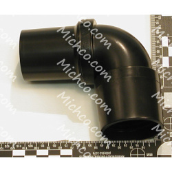 Image of product Elbow, Swivel Cuff, 1.5"HOSE, Black (101928