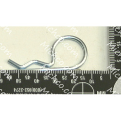 Image of product Hairpin Cotter, 0.092" Wire Diameter, Shaft 3/8"-7/16", Zinc