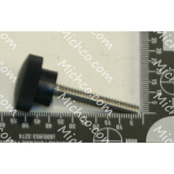 Image of product Knob, Round, 1.00-Dia. 0.66-Long, .25-20X1.5-Long