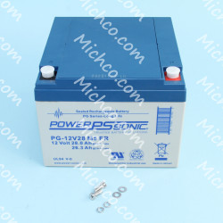 Image of product BATTERY, 12V 26AH VRLA