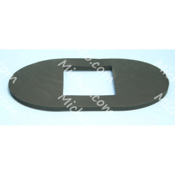 Image of product Gasket, Oval, Neoprene, .38, 7.87HI 12.4