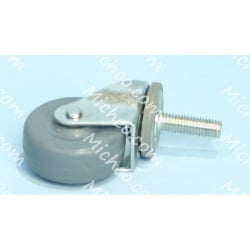 Image of product Caster, Swivel, 50mm Dia., M10 X 30, Clear