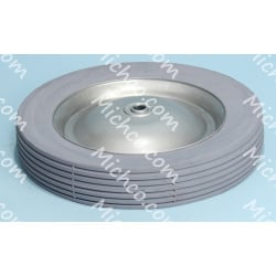 Image of product Wheel, 10.0-Dia. 1.78-Wide, 0.50-Bore, Gray Hub