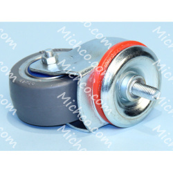 Image of product Caster, Swivel, 80mm Dia., M12 X 25, Clear