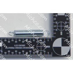 Image of product Spring, Extension, 9.8 X 1.1 X 58mm Zinc