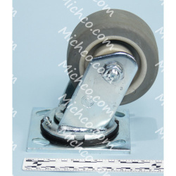 Image of product Caster, Swivel, 4.0-Dia. 2.0-Wide, 4 Hole, T