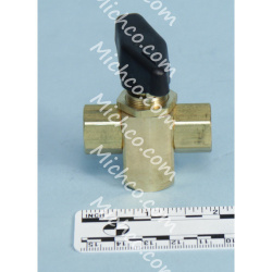 Image of product Valve, Ball, 3-Way, PF04 /PF04 /PF04, Brass