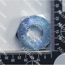 Image of product Nut, Hex Head Jam, Extra Wide, Thin, M12, Zinc