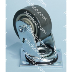 Image of product Caster, Swivel, 4.0-Dia. 2.0-Wide, 4 Hole