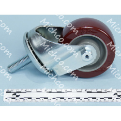 Image of product Caster 3"OD Swivel 1/2-13 Stem Z Series
