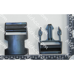 Image of product Buckle Set, Waist, 1.5", Black