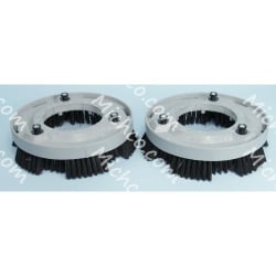 Image of product Brush, Disk, Scrub, 12.0"-Dia., Polypropylene Set Of Two