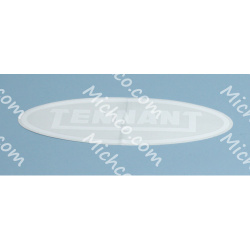 Image of product Label, Logo, 10.4-Long White / Clear (TENNANT
