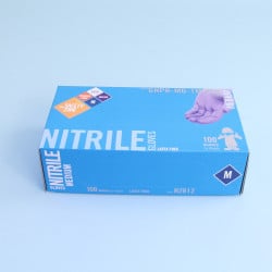 Image of product Safety Zone Disosable Nitrile Blue Glove, Powder Free Medium