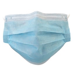 Image of product Pleated 3Ply Procedural Mask Metal Nose Band - 50 per Box