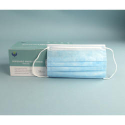 Image of product Pleated 3Ply *KIDS* Mask Metal Nose Band - 50 per Box
