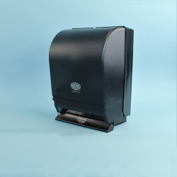 Image of product Michco 8" Roll Towel Transfer Push Bar Dispenser Black