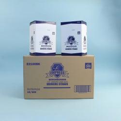 Image of product Unwrapped 7.5" Straw Black 500/Case E2100BK