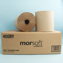 Image of product Morcon 400RY "Y" Notch Roll Towel Brown 800' 6/cs