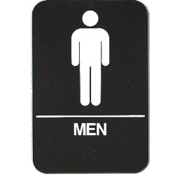 Image of product ADA SIGN 6" X 9" "MEN"#320170