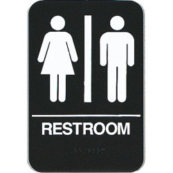 Image of product ADA SIGN 6" X 9" "RESTROOM"